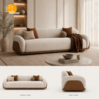 Terra Walnut Cradle Sofa - product view 1 | Griham Decor