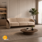 Cocoa Embrace Sofa - 3 Seater in Sand | Griham Decor