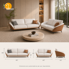 Valencia Shell Sofa - product view 3 | Griham Decor