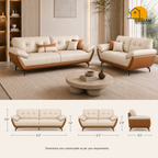 Monaco Curve Sofa - product view 3 | Griham Decor
