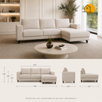 Nordic Everyday Sofa - product view 5 | Griham Decor
