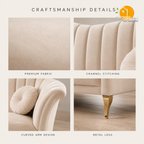 Celeste Fan-Back Sofa - product view 7 | Griham Decor