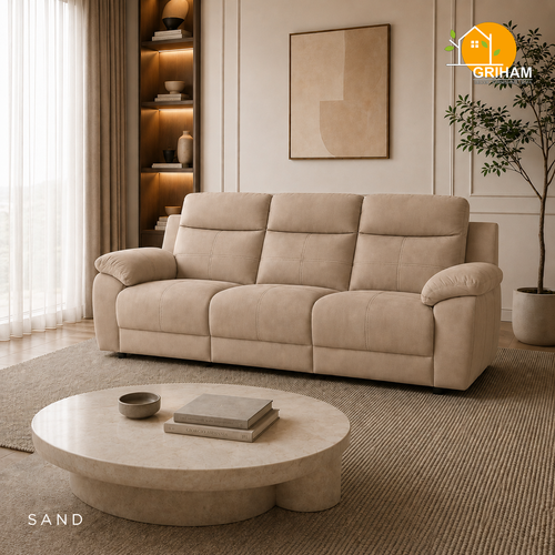 Bristol Lounge Sofa - 3 Seater in Sand | Griham Decor