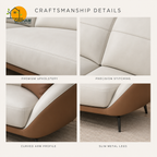 Valencia Shell Sofa - product view 7 | Griham Decor