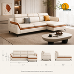 Aero Duo-Tone Sofa - product view 5 | Griham Decor