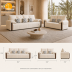 Cambridge Pillow-Back Sofa - product view 3 | Griham Decor