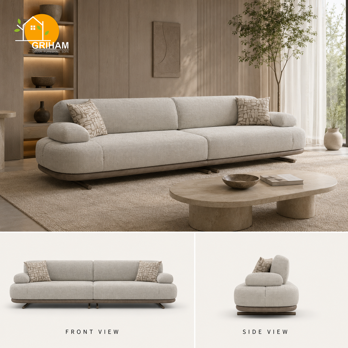 Aarhus Cloud Sofa - product view 1 | Griham Decor