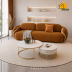 Lagoon Petal Sofa - 3 Seater in Amber | Griham Decor