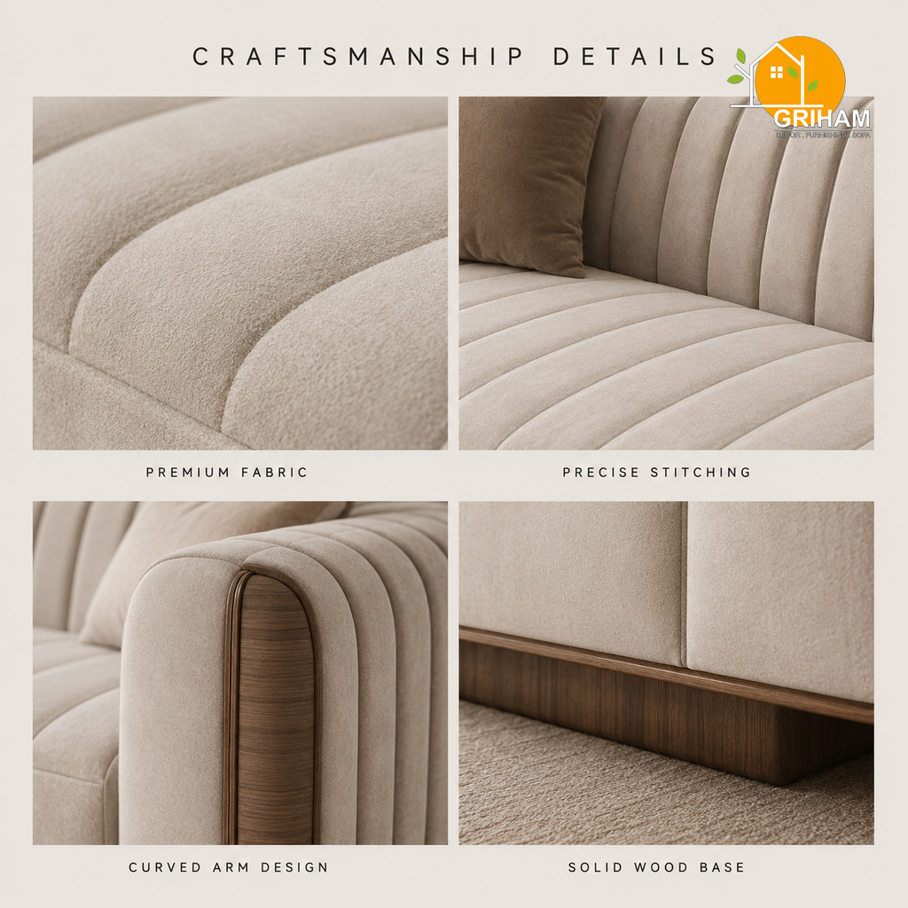 Riviera Channel Sofa - product view 7 | Griham Decor