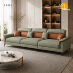 Milano Executive Sofa - 3 Seater in Sage | Griham Decor