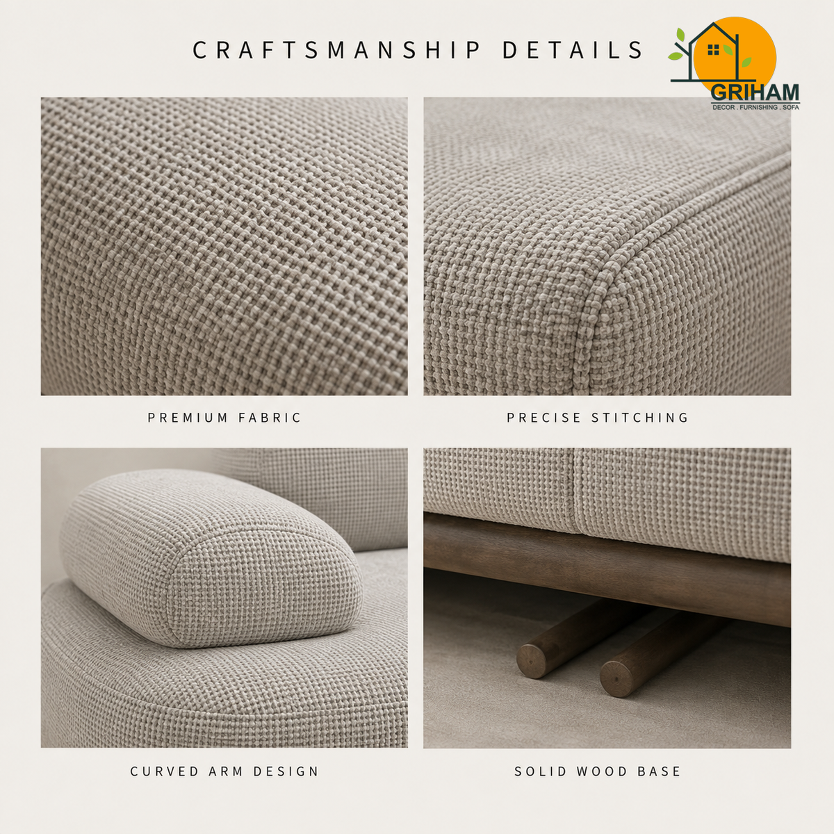 Aarhus Cloud Sofa - product view 7 | Griham Decor