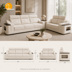 Haven Storage-Arm Sofa - product view 3 | Griham Decor