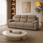 Bristol Lounge Sofa - 3 Seater in Taupe | Griham Decor
