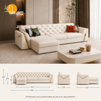 Imperial Diamond Sofa - product view 5 | Griham Decor