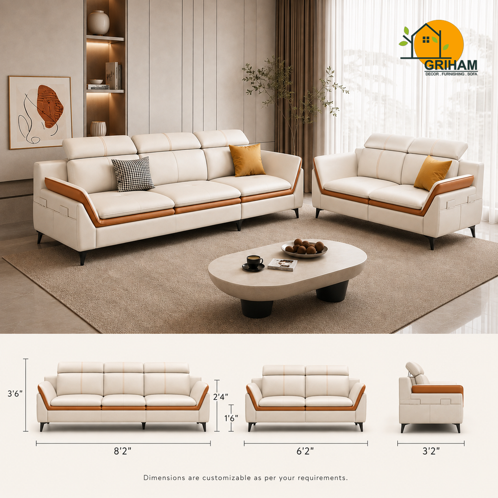 Aero Duo-Tone Sofa - product view 3 | Griham Decor