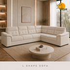 Regent High-Back Sofa - 3+2 Corner in Ivory | Griham Decor