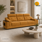 Haven Storage-Arm Sofa - 3 Seater in Amber | Griham Decor