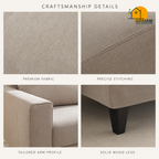 Nordic Everyday Sofa - product view 7 | Griham Decor