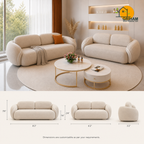 Lagoon Petal Sofa - product view 3 | Griham Decor