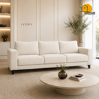 Nordic Everyday Sofa - 3 Seater in Ivory | Griham Decor