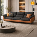 Sienna Wing Sofa - 3 Seater in Charcoal | Griham Decor