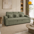 Metro Sofa-Cum-Bed - 3 Seater in Sage | Griham Decor