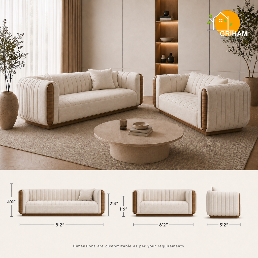Riviera Channel Sofa - product view 3 | Griham Decor