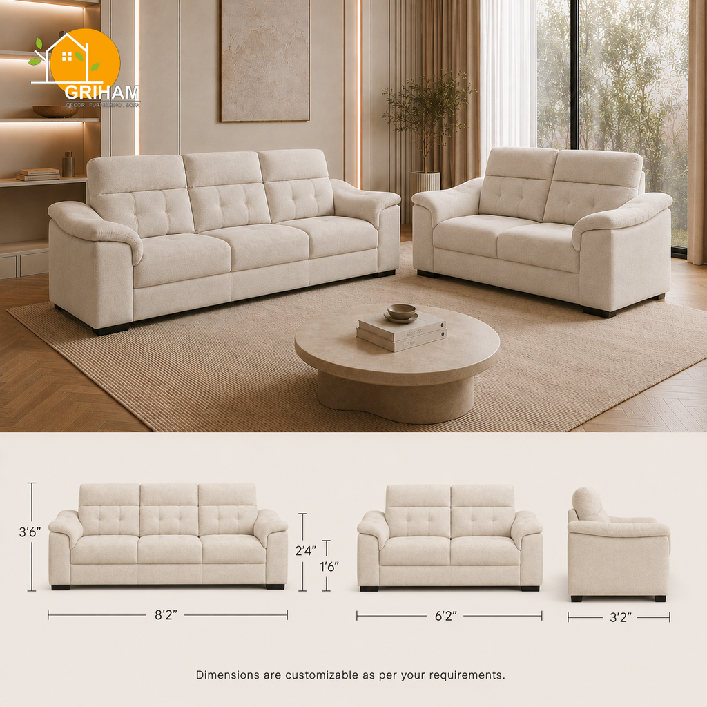 Regent High-Back Sofa - product view 3 | Griham Decor