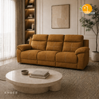 Bristol Lounge Sofa - 3 Seater in Amber | Griham Decor