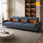 Milano Executive Sofa - 3 Seater in Denim | Griham Decor