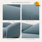 Serene Wave Sofa - product view 7 | Griham Decor