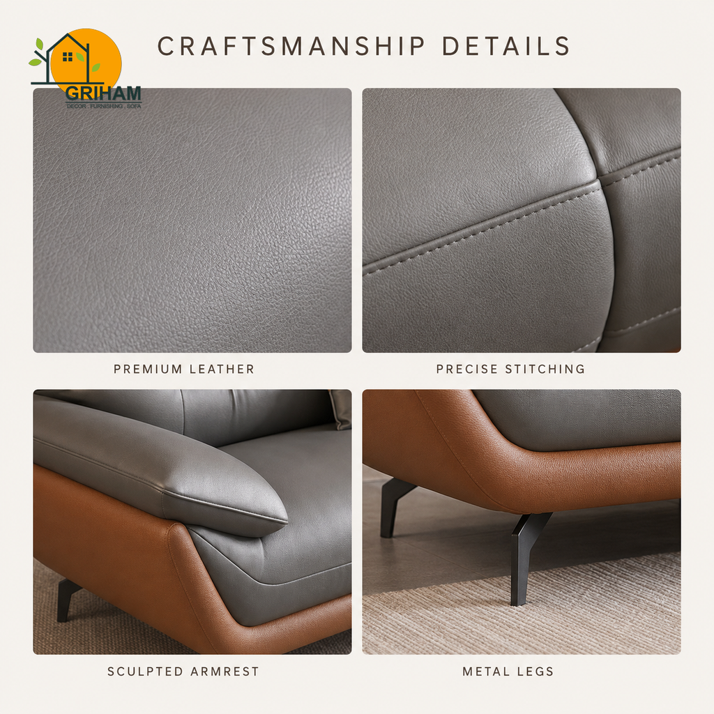 Monaco Curve Sofa - product view 7 | Griham Decor