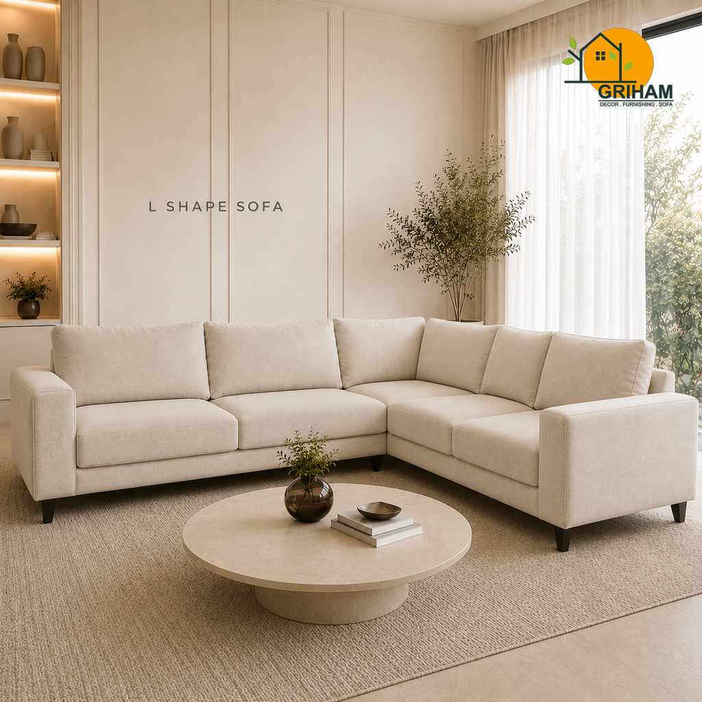 Nordic Everyday Sofa - 3+2 Corner in Ivory | Griham Decor