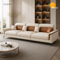 Milano Executive Sofa - 3 Seater in Ivory | Griham Decor