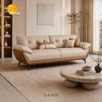 Monaco Curve Sofa - 3 Seater in Sand | Griham Decor