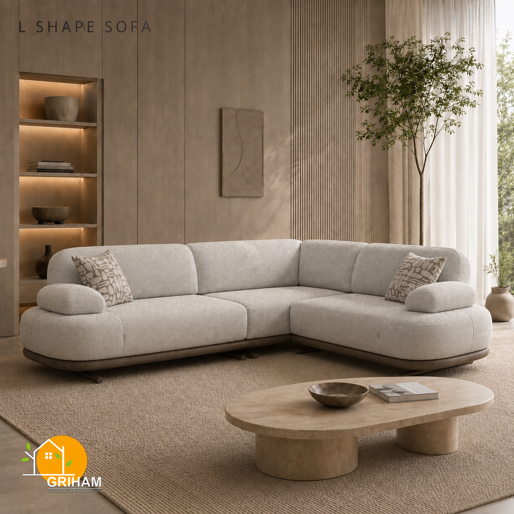 Aarhus Cloud Sofa - 3+2 Corner in Ivory | Griham Decor