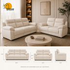 Bristol Lounge Sofa - product view 3 | Griham Decor