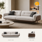 Oslo Walnut Wrap Sofa - product view 1 | Griham Decor