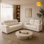 Bristol Lounge Sofa - 3+2 Seater in Ivory | Griham Decor