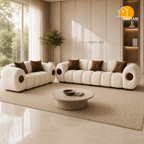 Orbit Statement Sofa - 3+2 Seater in Ivory | Griham Decor