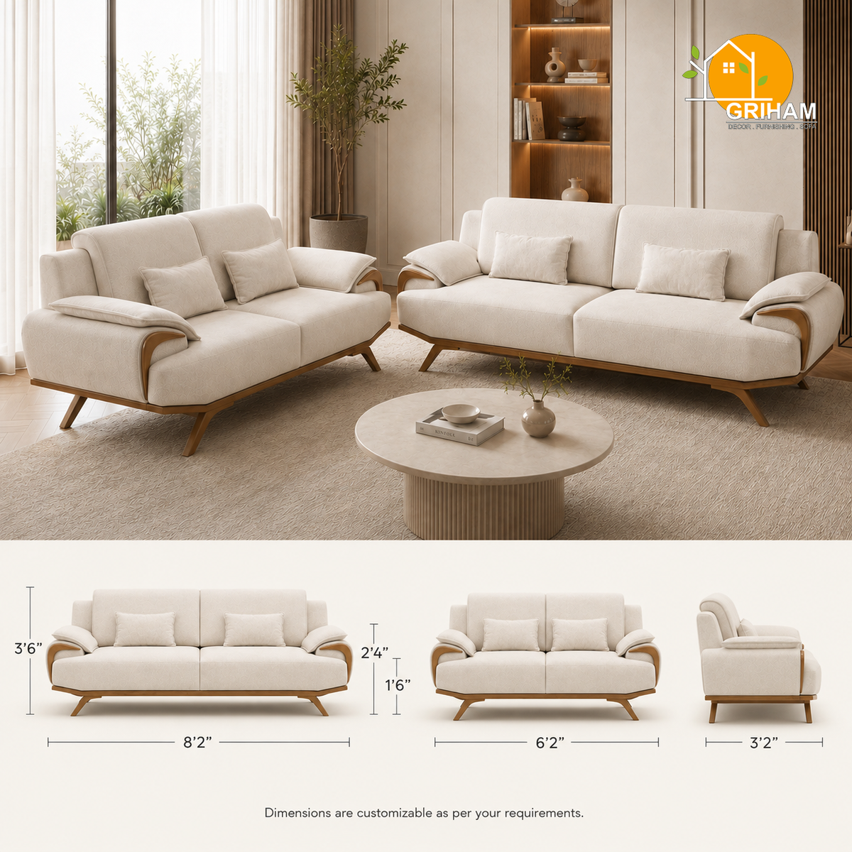 Verona Comfort Sofa - product view 3 | Griham Decor