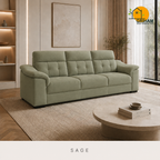 Regent High-Back Sofa - 3 Seater in Sage | Griham Decor