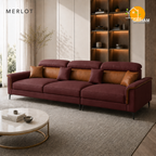Milano Executive Sofa - 3 Seater in Merlot | Griham Decor