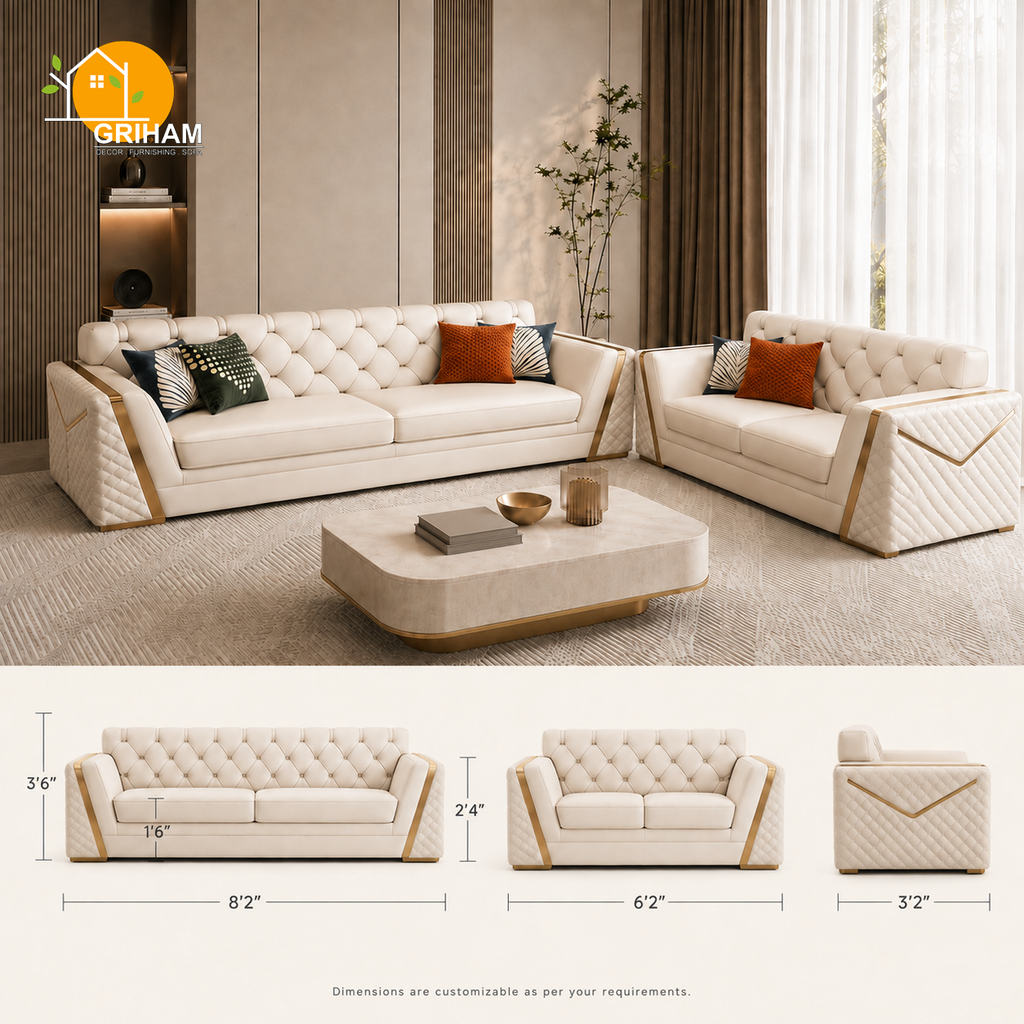 Imperial Diamond Sofa - product view 3 | Griham Decor