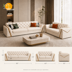 Imperial Diamond Sofa - product view 3 | Griham Decor