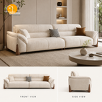 Kyoto Wood-Accent Sofa - product view 1 | Griham Decor
