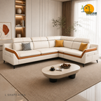 Aero Duo-Tone Sofa - 3+2 Corner in Ivory | Griham Decor